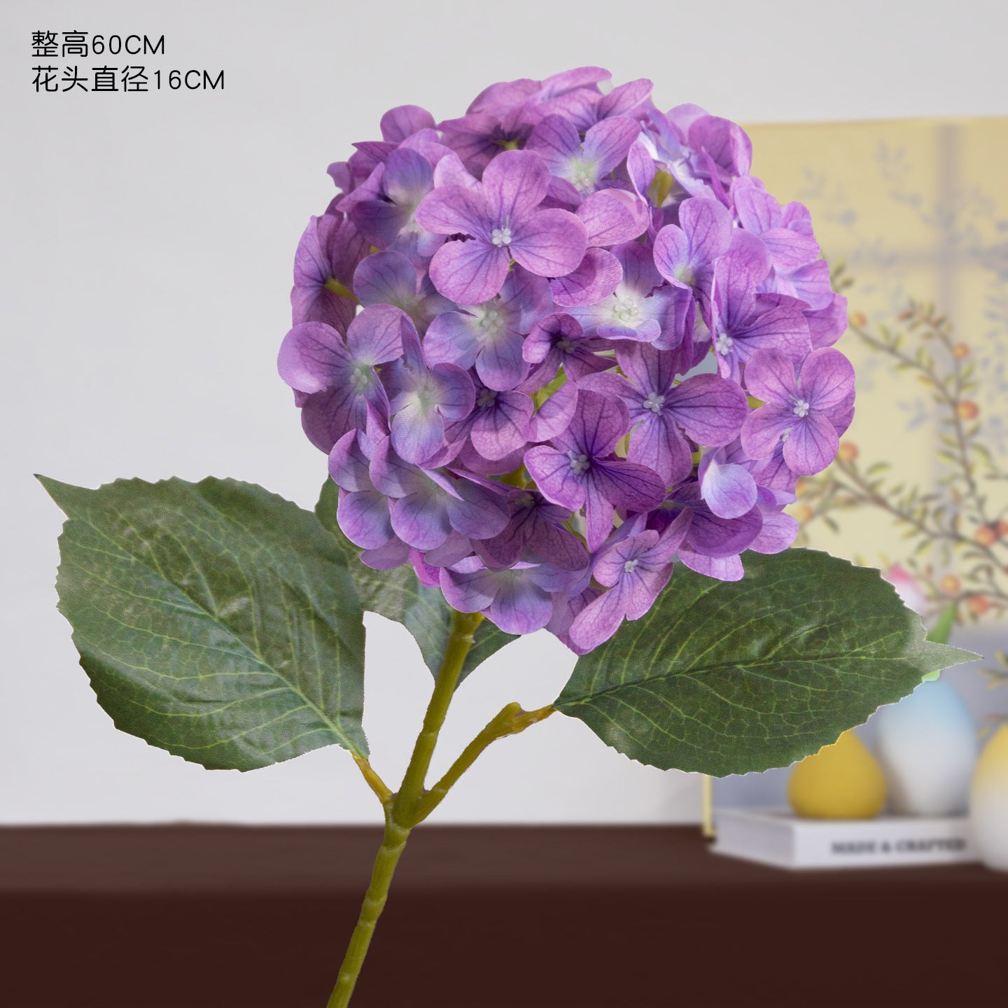 Artificial hydrangea high-end wedding hall hotel home decoration ornament 3D printing Elsa hydrangea simulation flower fake flower