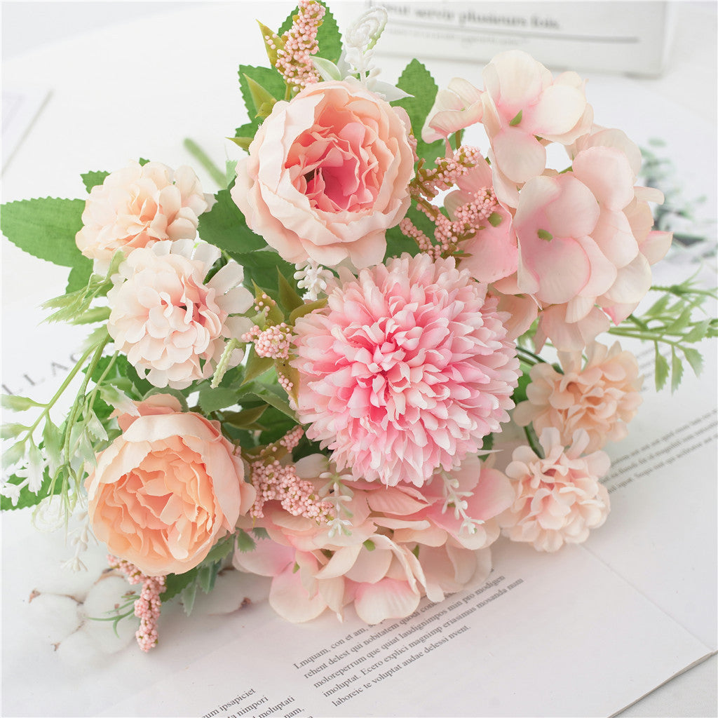 artificial flower bouquet 7-pronged simulated flower Peony bouquet Plastic flower, daisy flower Silk flower Dried flower Home decoration