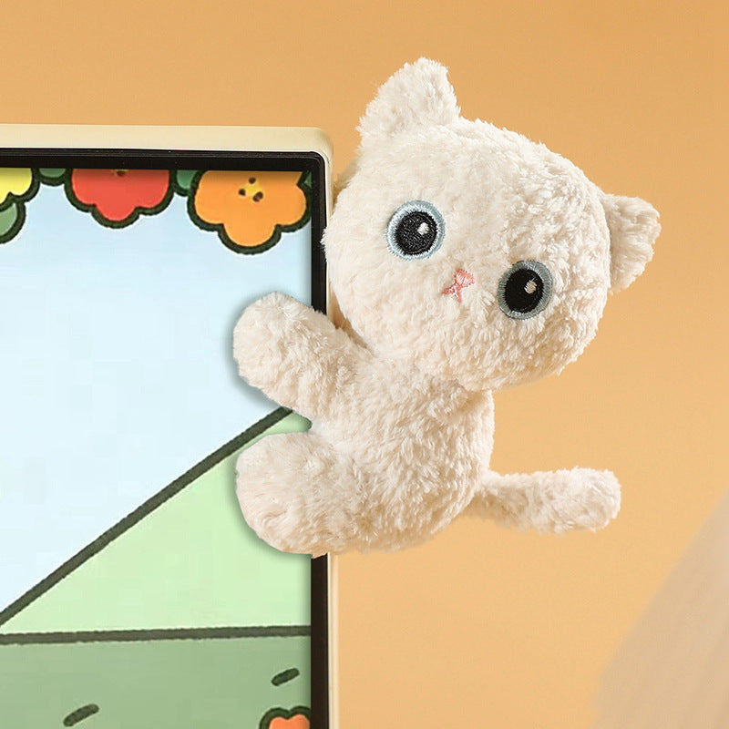 Cute little animals, plush clips, dolls, cute cats, rabbits, desktop ornaments, computer screen ornaments, dolls