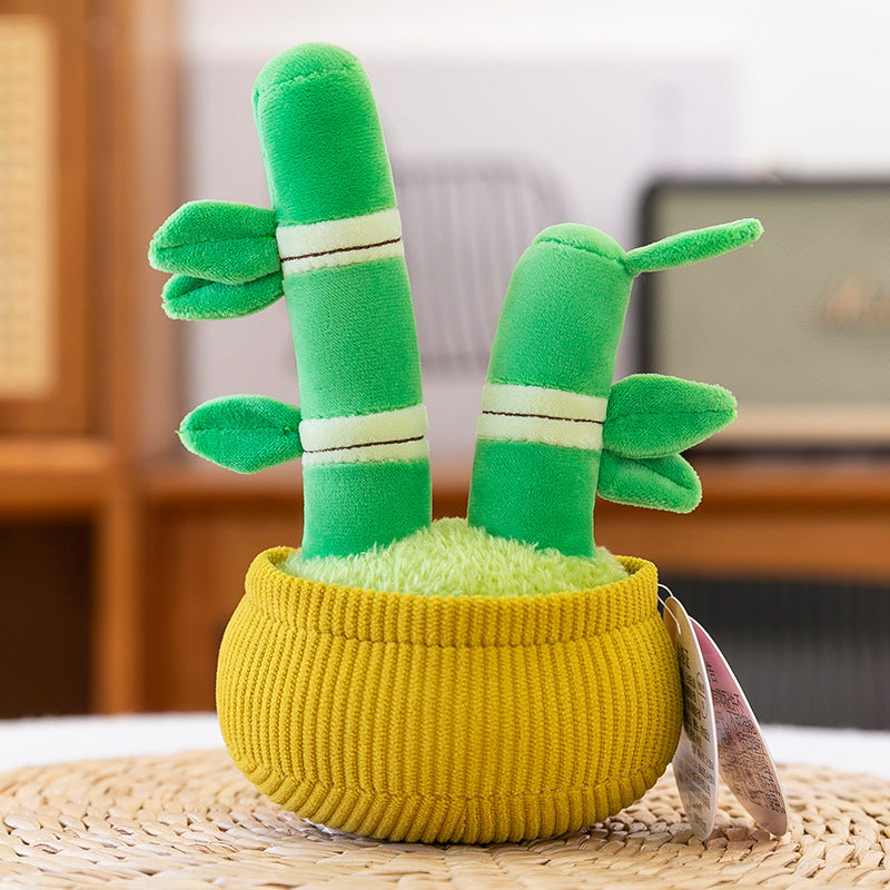 New simulation fragrance plush doll potted persimmon sunflower fortune tree doll creative decoration grab machine doll