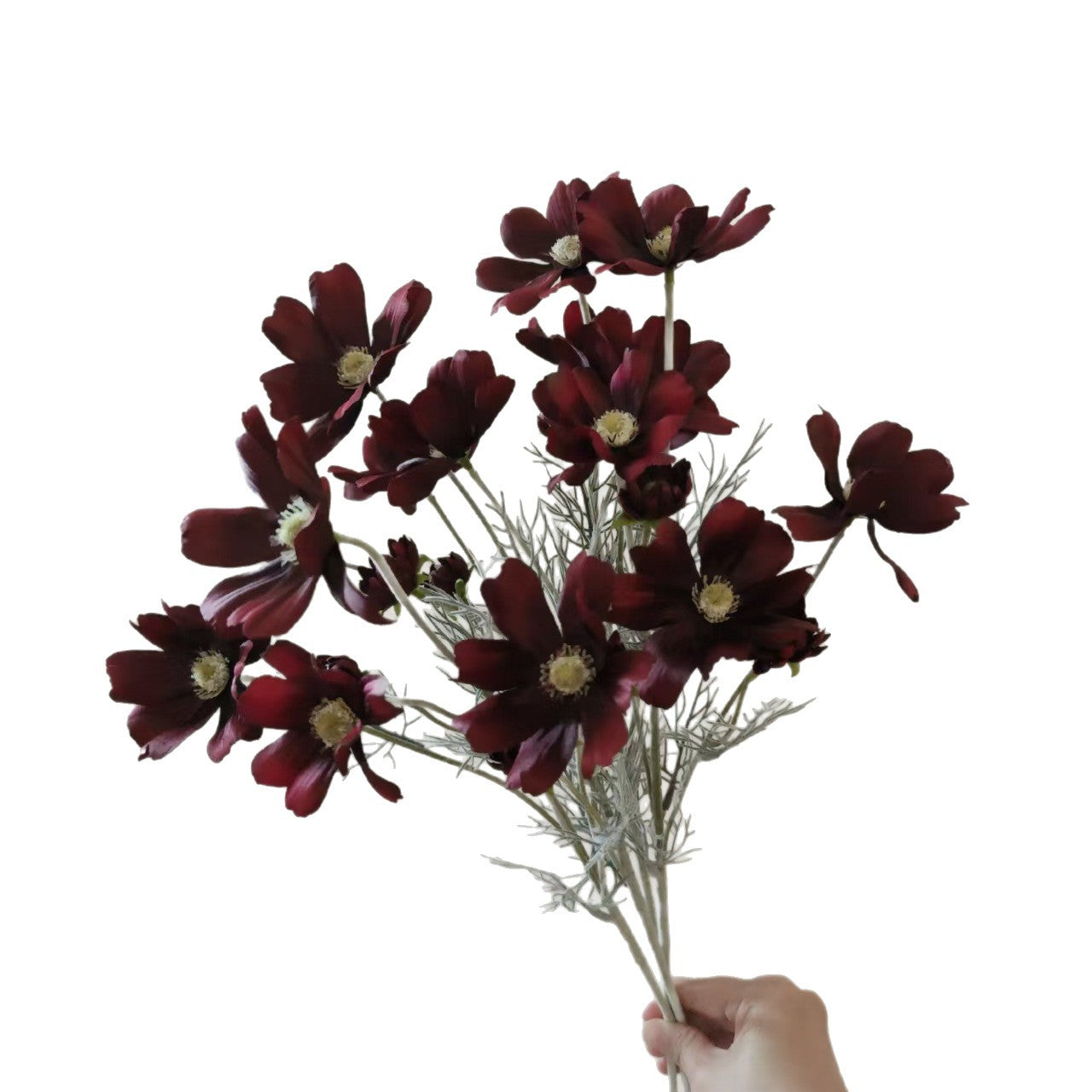 Manufacturer Supply Home Decoration Wedding Fake Flower Pastoral Floral Simulation Flower Silk Flower Gesang Chrysanthemum Small Chrysanthemum Cosmos Chrysanthemum