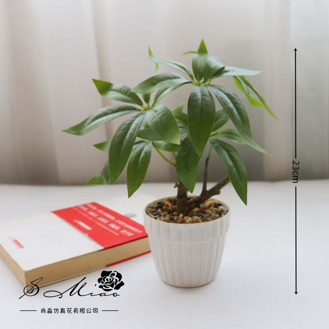 Fake flower fortune tree green plant bonsai artificial plant directly from the manufacturer simulation flower creative home ornament simulation potted plant