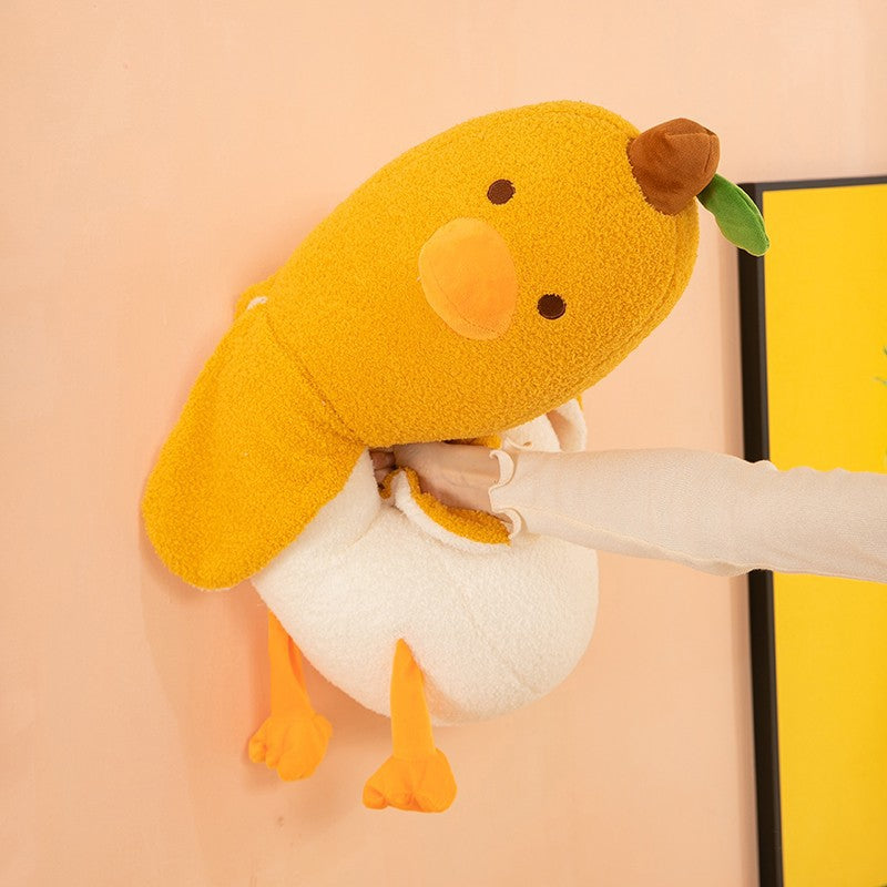 Plush Banana duck cute banana throw pillow plush toy funny doll throw pillow sleeping pinch leg birthday gift female