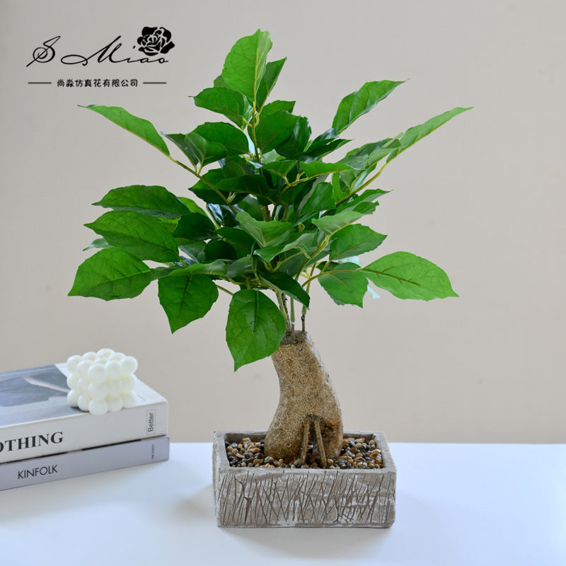 Fake flower fortune tree green plant bonsai artificial plant directly from the manufacturer simulation flower creative home ornament simulation potted plant