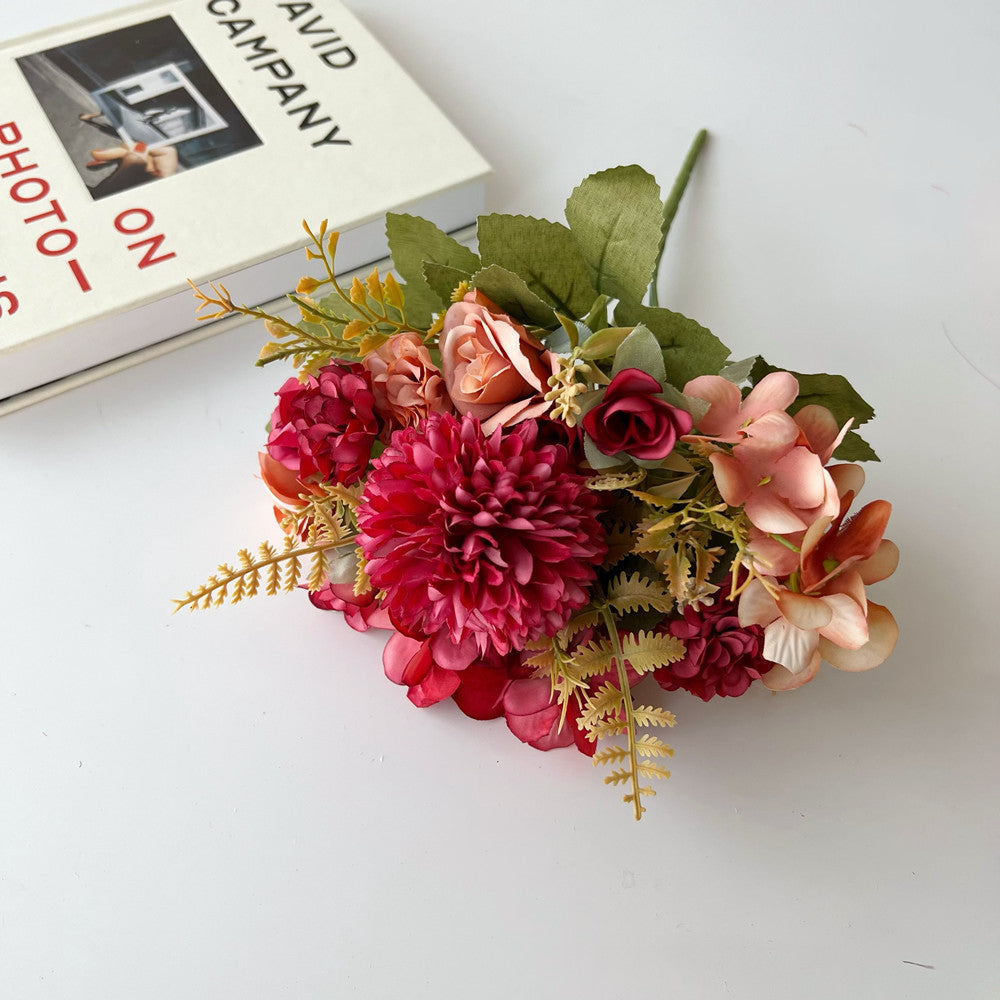 artificial flower bouquet 7-pronged simulated flower Peony bouquet Plastic flower, daisy flower Silk flower Dried flower Home decoration