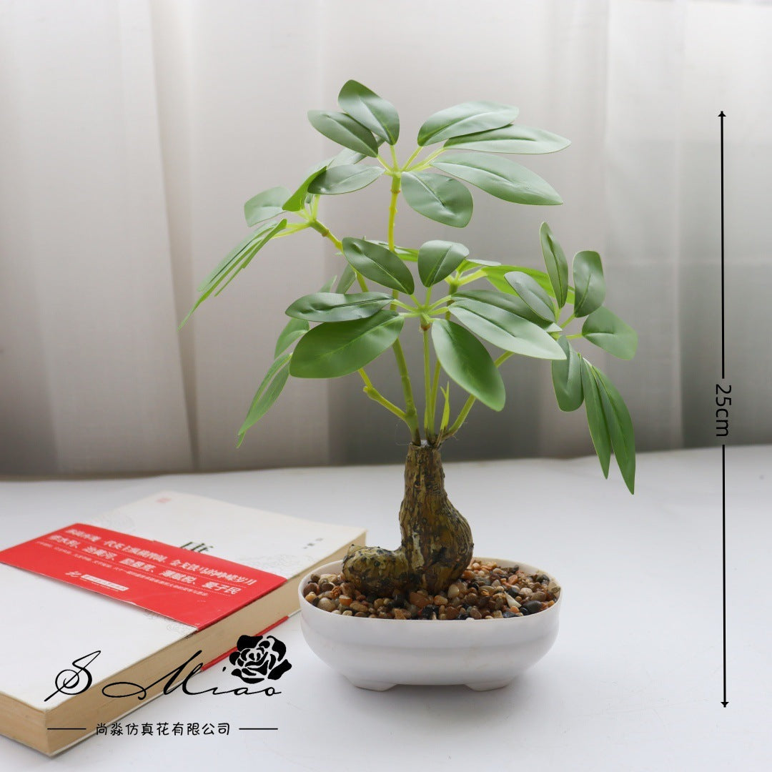 Fake flower fortune tree green plant bonsai artificial plant directly from the manufacturer simulation flower creative home ornament simulation potted plant