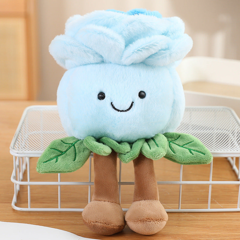 Cross-border simulation plant fun potted plant table with doll plush toy children's doll indoor ornament decoration mini