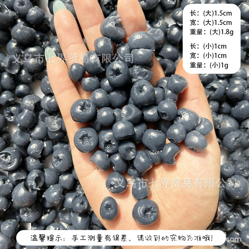 Simulation tpr fruit accessories simulation blueberry soft glue DIY material edible game cream glue accessories strawberry pineapple macaque