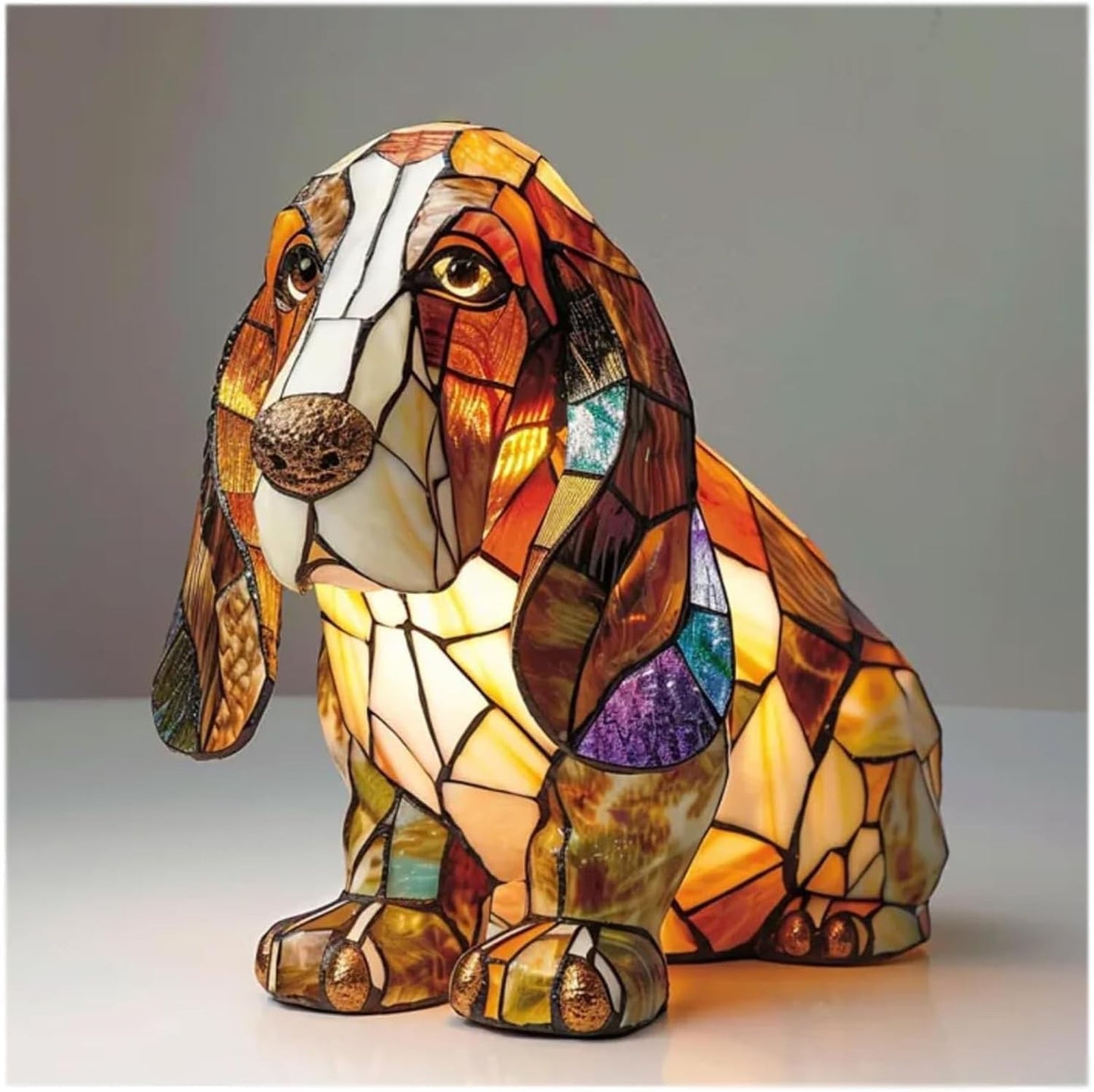 2026 new dog series resin ornament LED night light art animal statue creative home desktop decoration