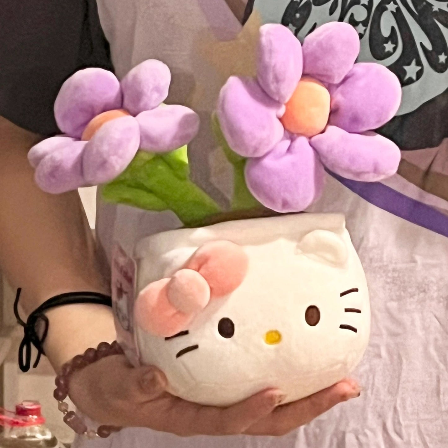 HelloKitty Sanrio genuine Hello Kitty doll bouquet plush potted plant doll birthday present female