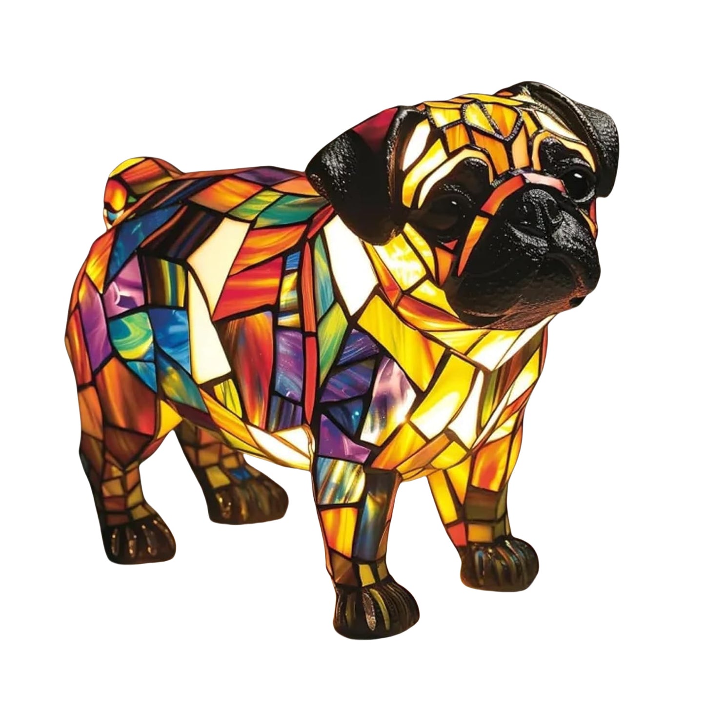 2026 new dog series resin ornament LED night light art animal statue creative home desktop decoration