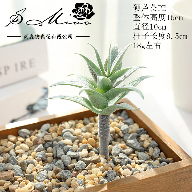 Artificial green succulent flower head creative DIY supplies bonsai accessories artificial flower Jinhua directly from the manufacturer