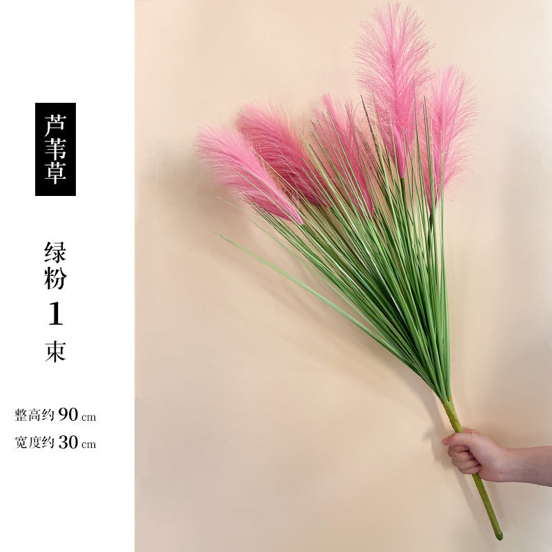 High-branched reed simulated flower handle bundle prop decoration Nordic interior decoration simulated flower simulated reed dog tail grass