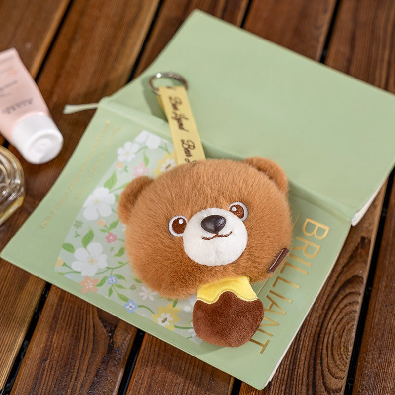 Cute little penguin doll pendant headphone bag coin purse plush toy girl bag charm doll
