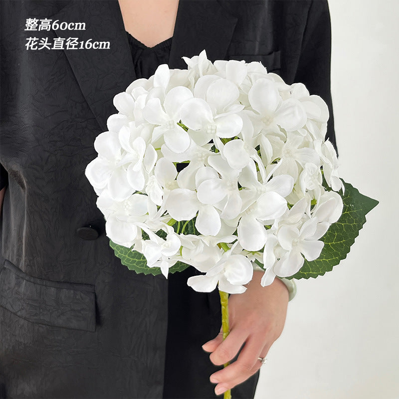 Artificial hydrangea high-end wedding hall hotel home decoration ornament 3D printing Elsa hydrangea simulation flower fake flower