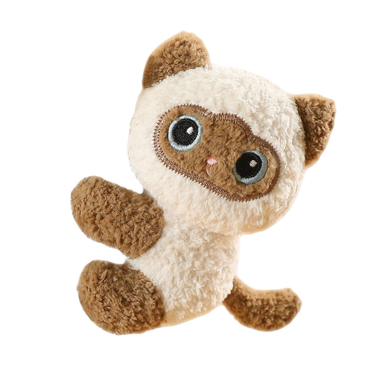 Cute little animals, plush clips, dolls, cute cats, rabbits, desktop ornaments, computer screen ornaments, dolls