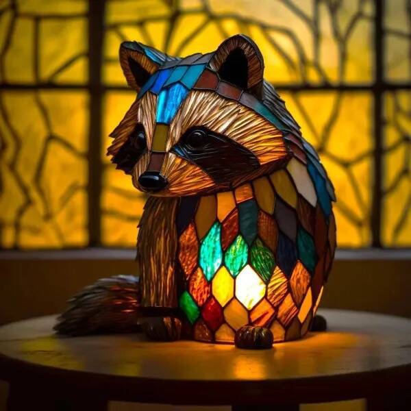 2026 new dog series resin ornament LED night light art animal statue creative home desktop decoration