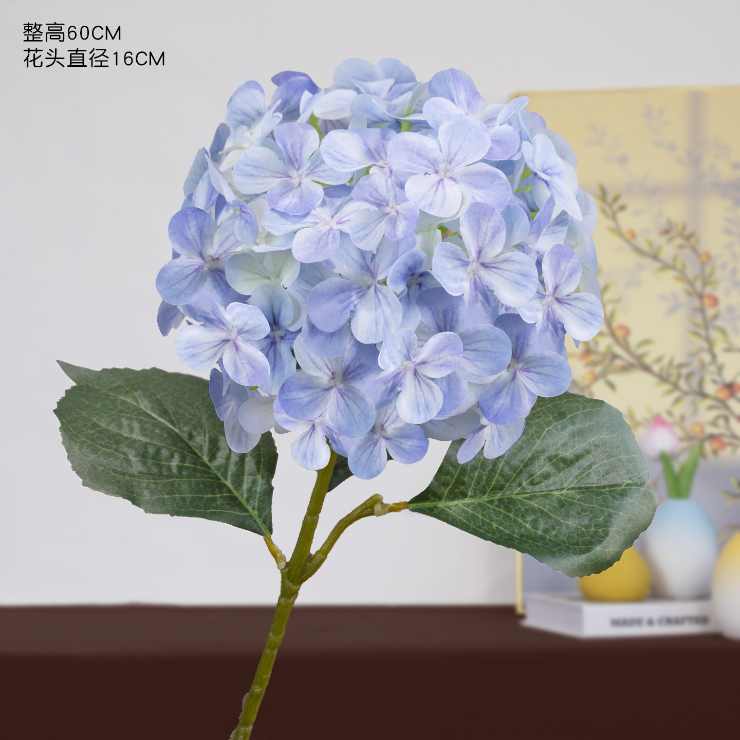 Artificial hydrangea high-end wedding hall hotel home decoration ornament 3D printing Elsa hydrangea simulation flower fake flower