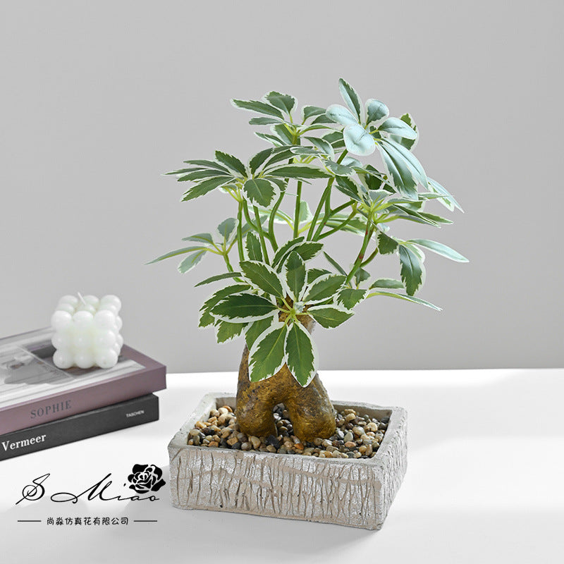 Fake flower fortune tree green plant bonsai artificial plant directly from the manufacturer simulation flower creative home ornament simulation potted plant