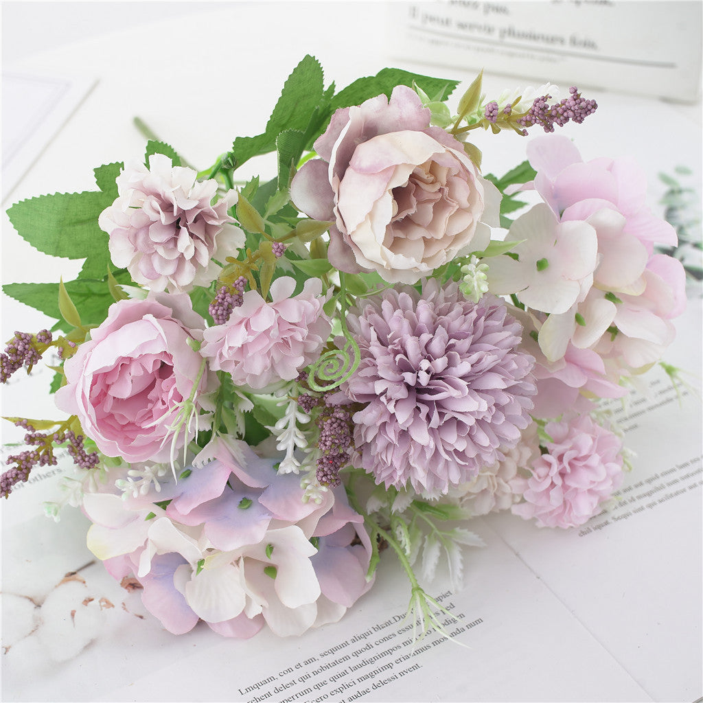 artificial flower bouquet 7-pronged simulated flower Peony bouquet Plastic flower, daisy flower Silk flower Dried flower Home decoration