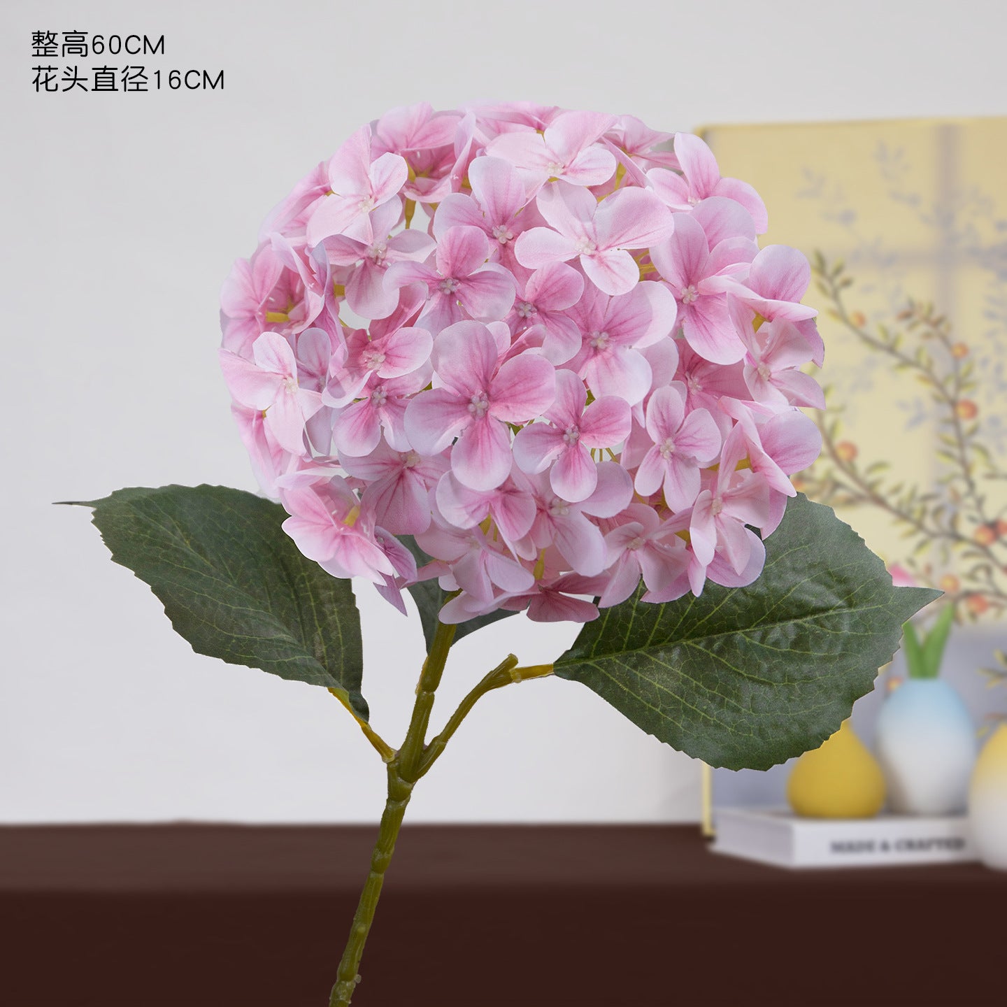 Artificial hydrangea high-end wedding hall hotel home decoration ornament 3D printing Elsa hydrangea simulation flower fake flower