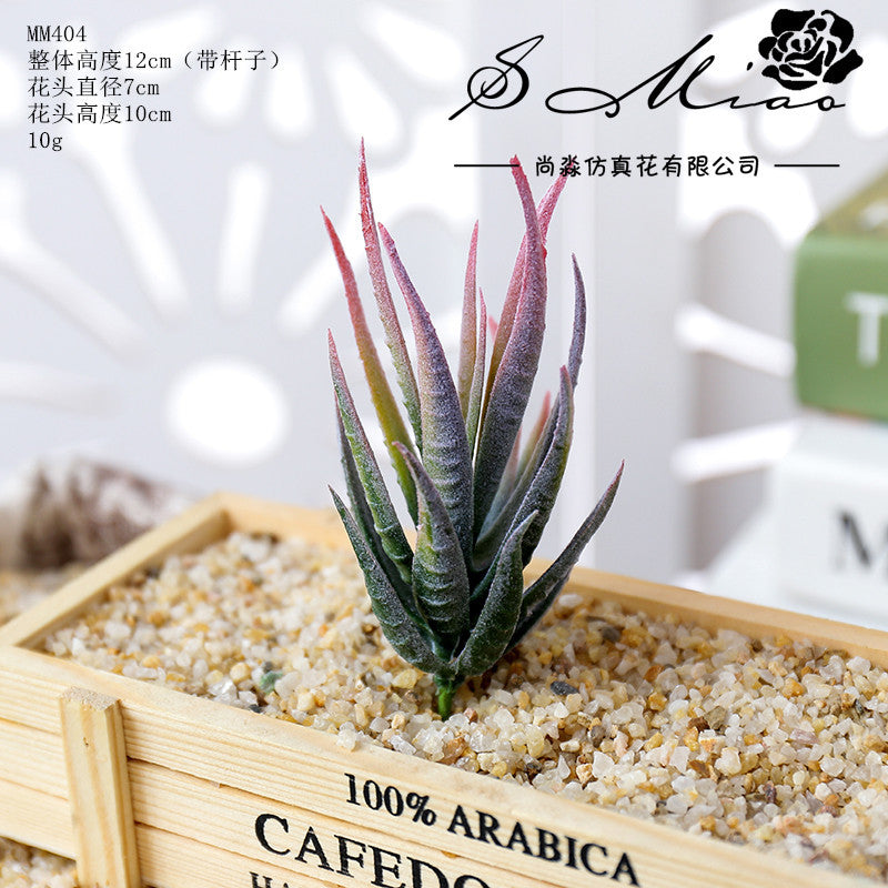 Artificial green succulent flower head creative DIY supplies bonsai accessories artificial flower Jinhua directly from the manufacturer