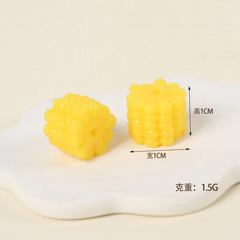 Simulation tpr fruit accessories simulation blueberry soft glue DIY material edible game cream glue accessories strawberry pineapple macaque