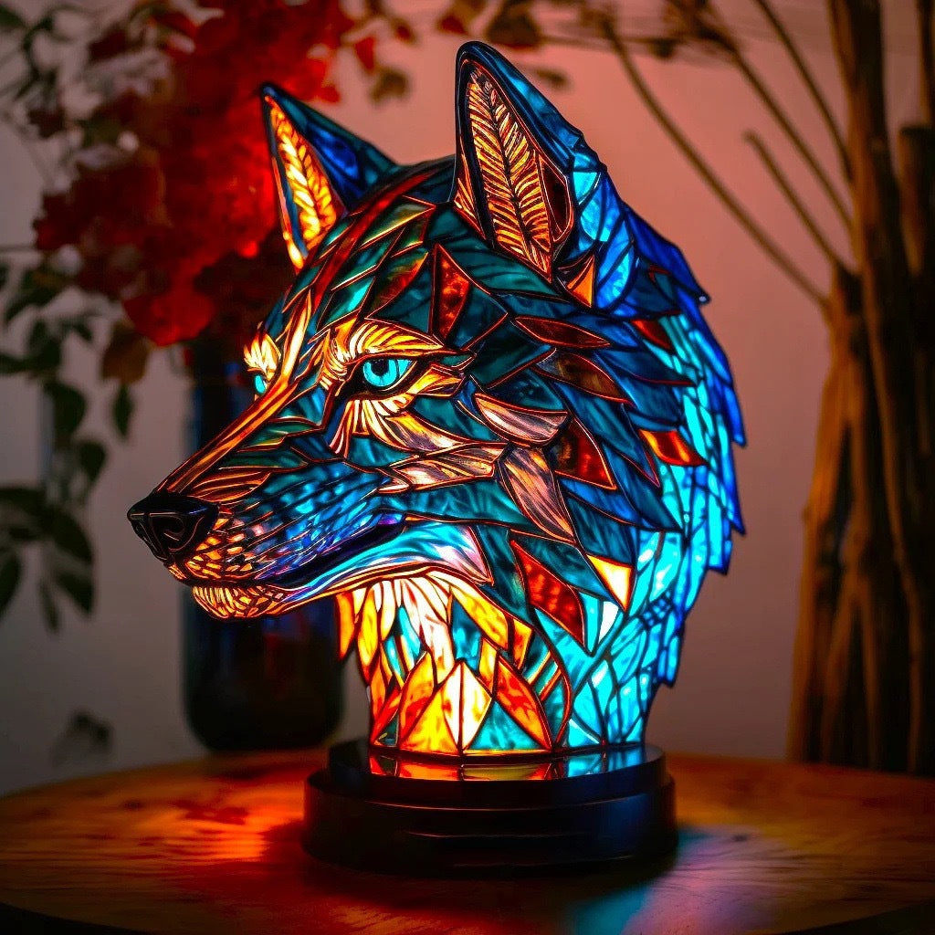 2026 new dog series resin ornament LED night light art animal statue creative home desktop decoration