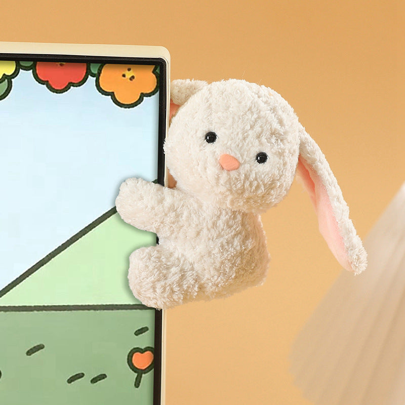 Cute little animals, plush clips, dolls, cute cats, rabbits, desktop ornaments, computer screen ornaments, dolls