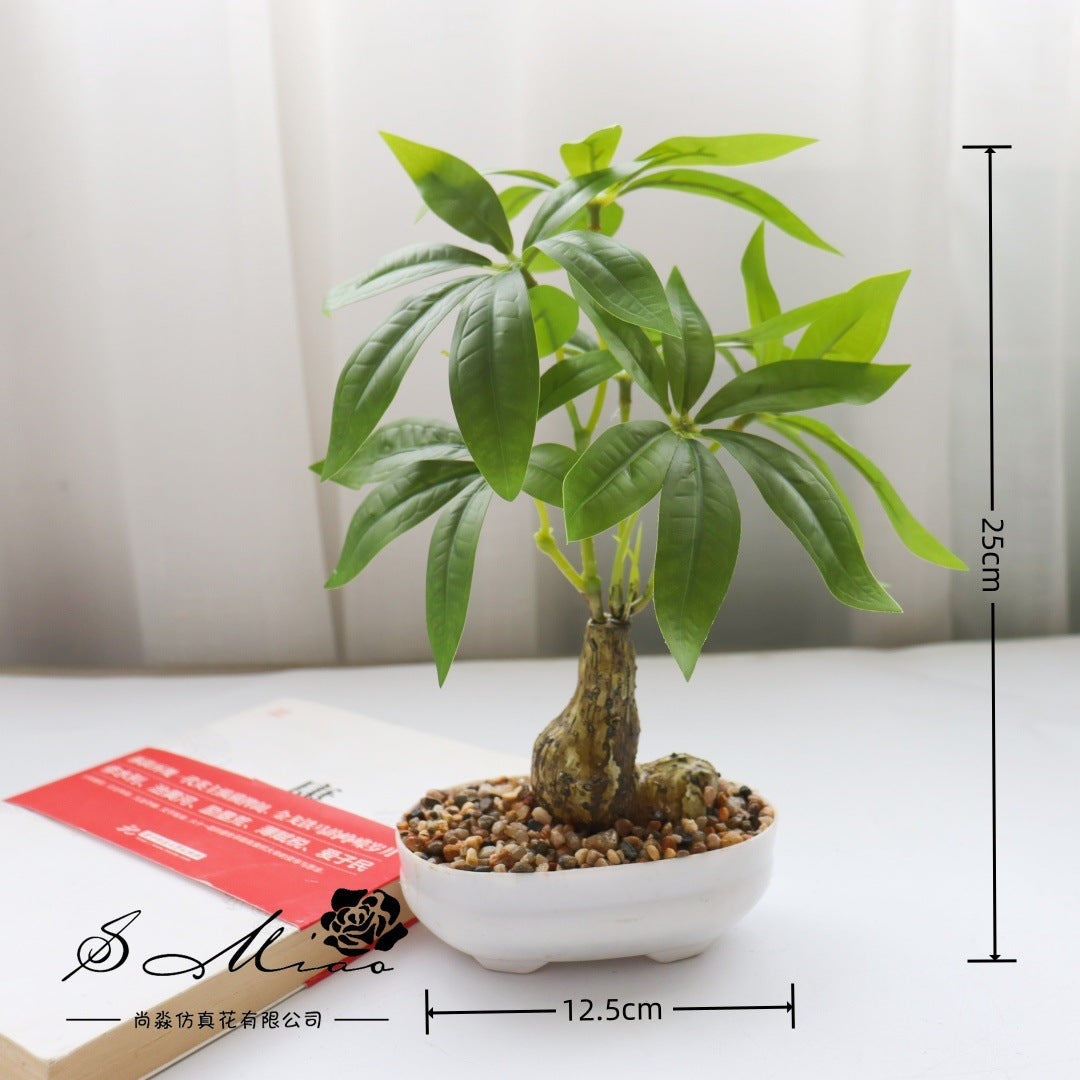 Fake flower fortune tree green plant bonsai artificial plant directly from the manufacturer simulation flower creative home ornament simulation potted plant