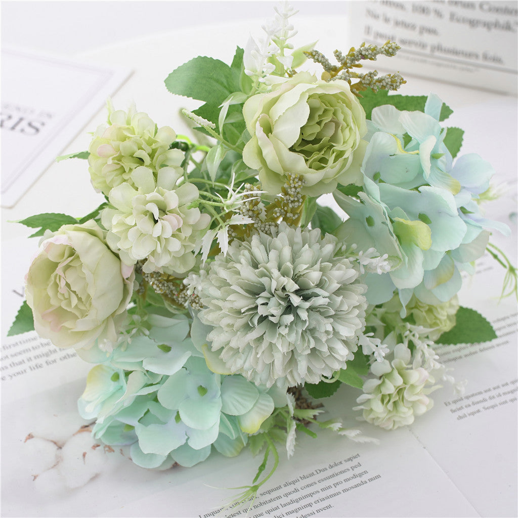 artificial flower bouquet 7-pronged simulated flower Peony bouquet Plastic flower, daisy flower Silk flower Dried flower Home decoration