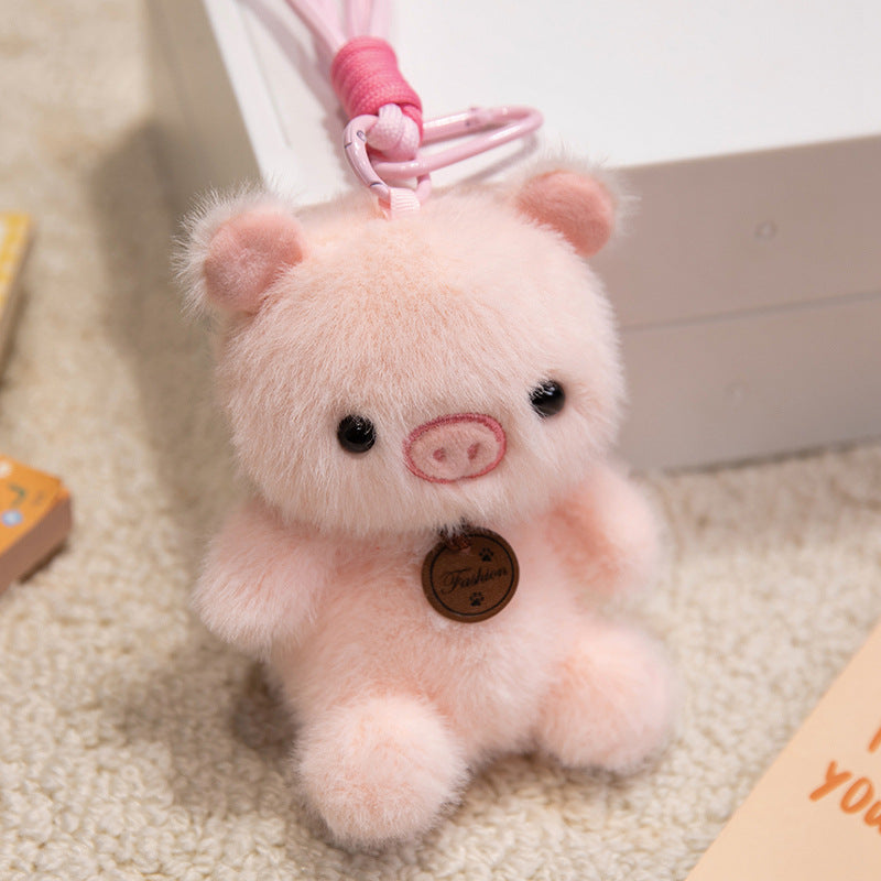 Animal pendant doll keychain wholesale bag hand rope plush toy birthday gift girl doll