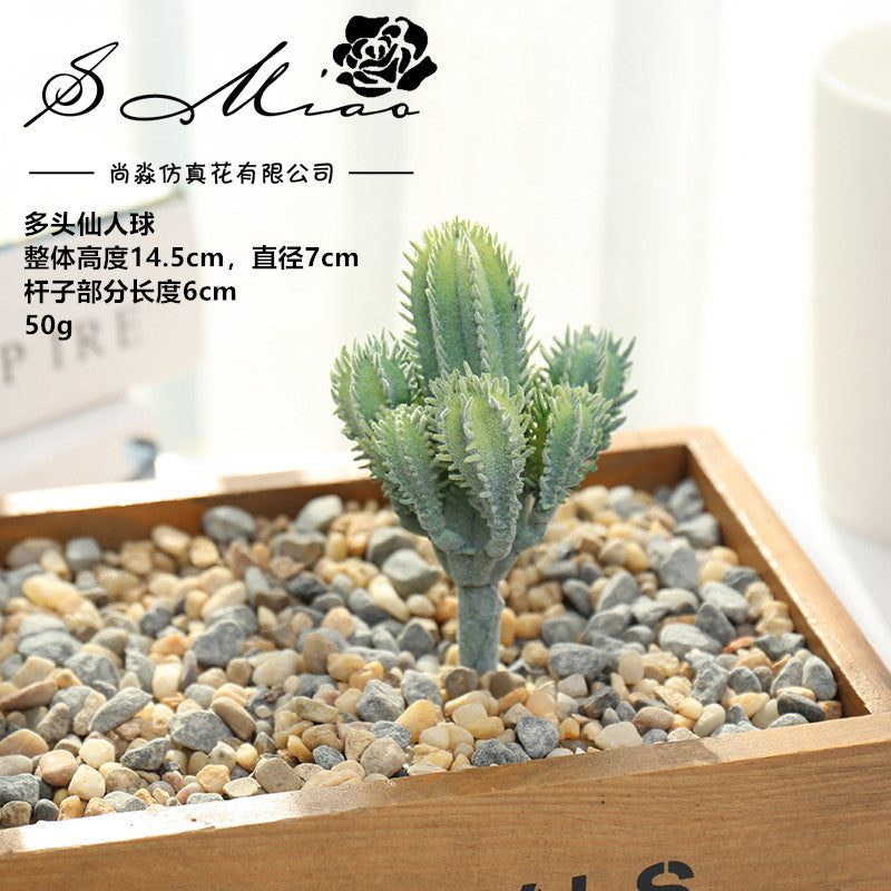 Artificial green succulent flower head creative DIY supplies bonsai accessories artificial flower Jinhua directly from the manufacturer