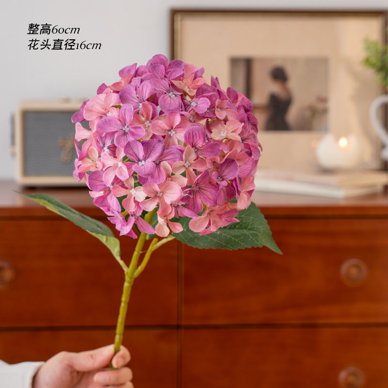 Artificial hydrangea high-end wedding hall hotel home decoration ornament 3D printing Elsa hydrangea simulation flower fake flower
