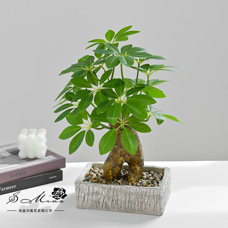Fake flower fortune tree green plant bonsai artificial plant directly from the manufacturer simulation flower creative home ornament simulation potted plant