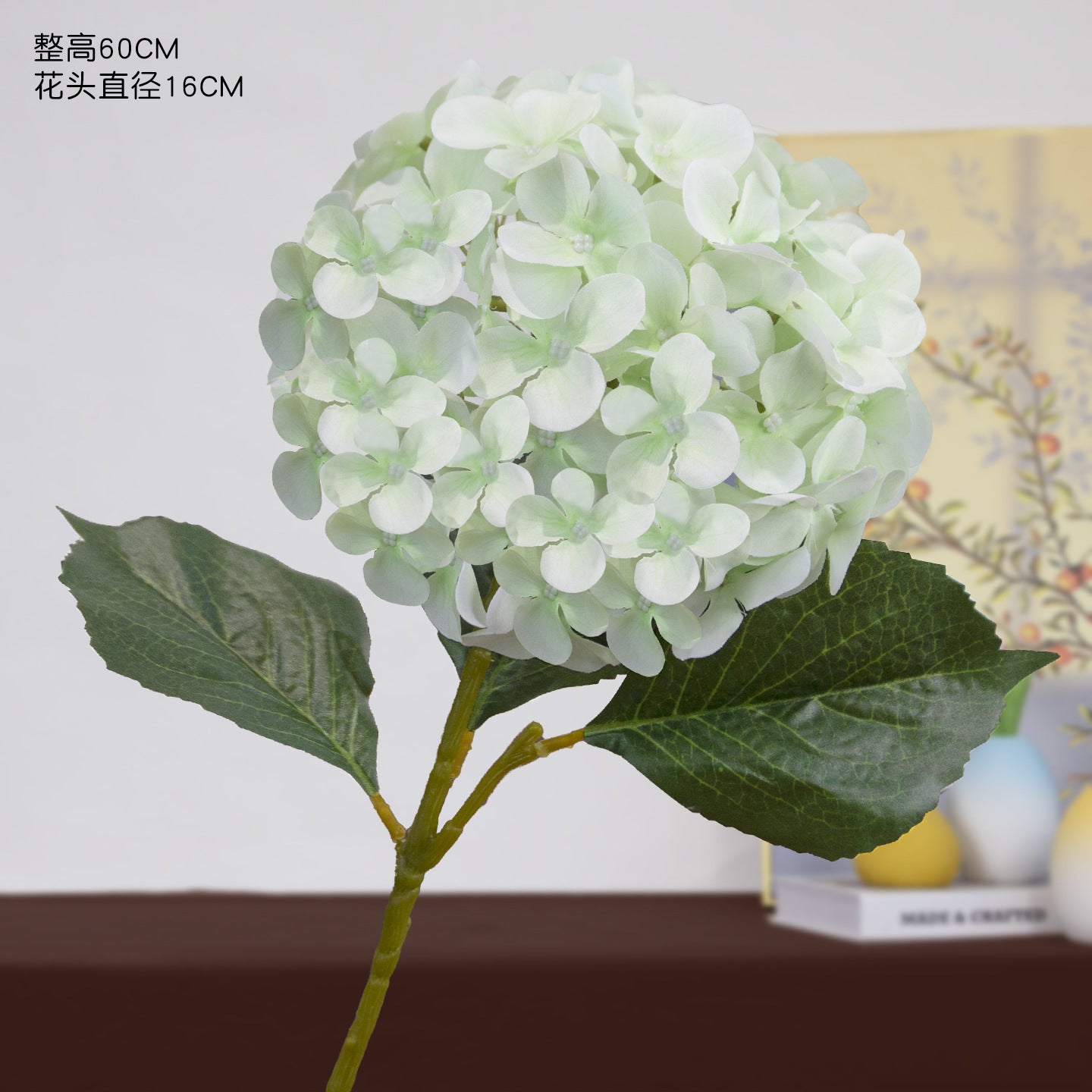 Artificial hydrangea high-end wedding hall hotel home decoration ornament 3D printing Elsa hydrangea simulation flower fake flower
