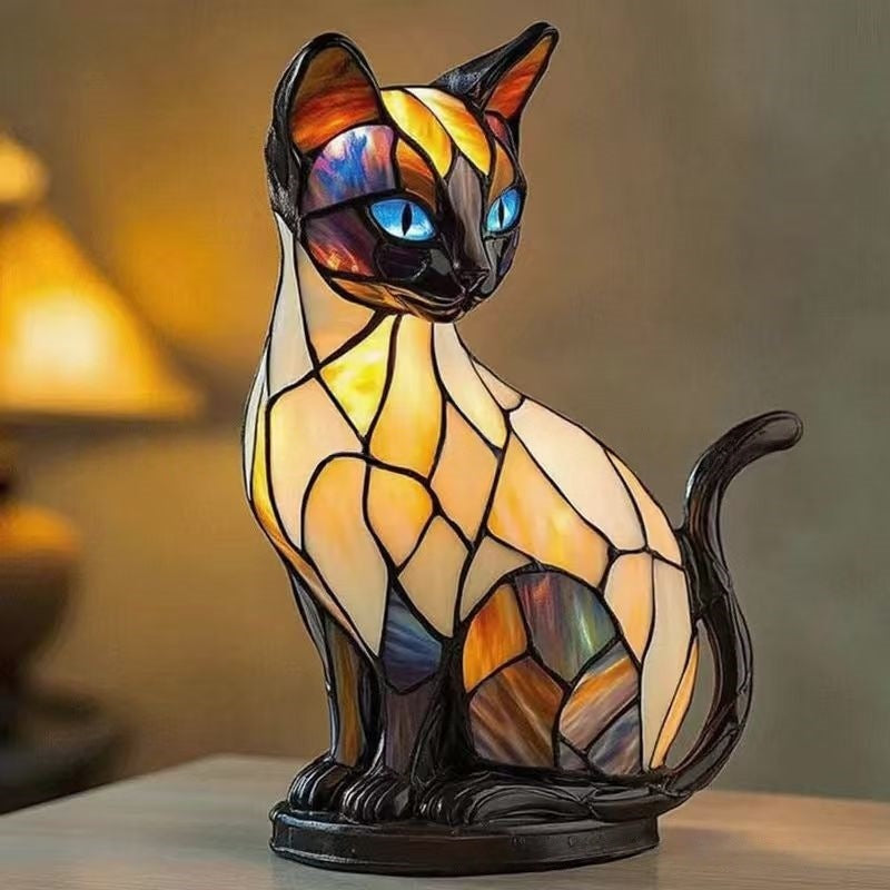 2026 new dog series resin ornament LED night light art animal statue creative home desktop decoration