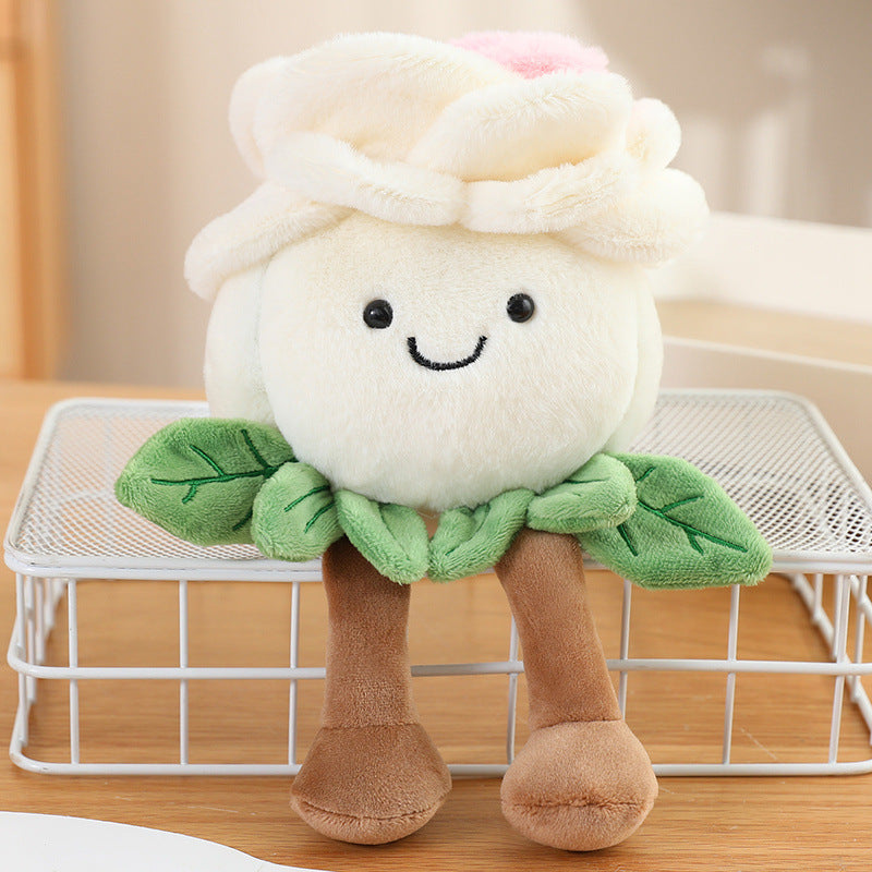 Cross-border simulation plant fun potted plant table with doll plush toy children's doll indoor ornament decoration mini