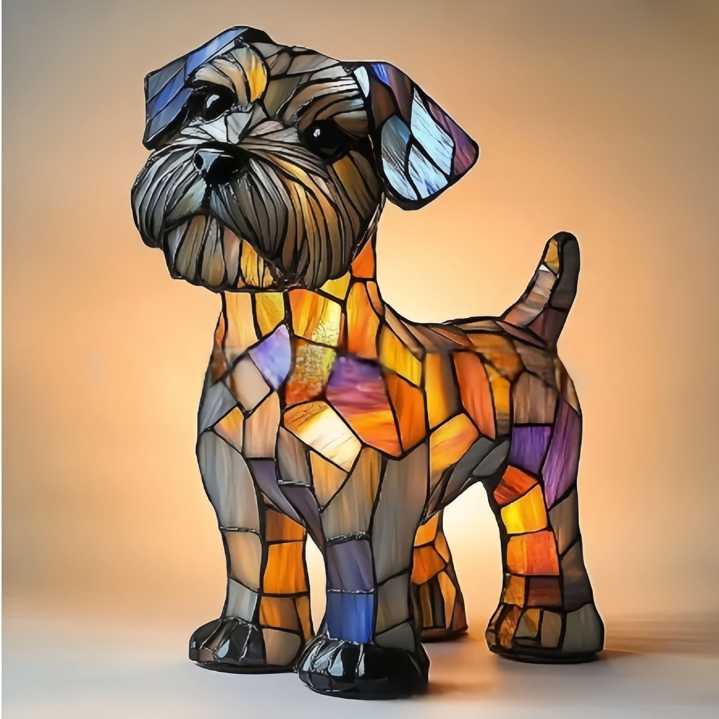 2026 new dog series resin ornament LED night light art animal statue creative home desktop decoration