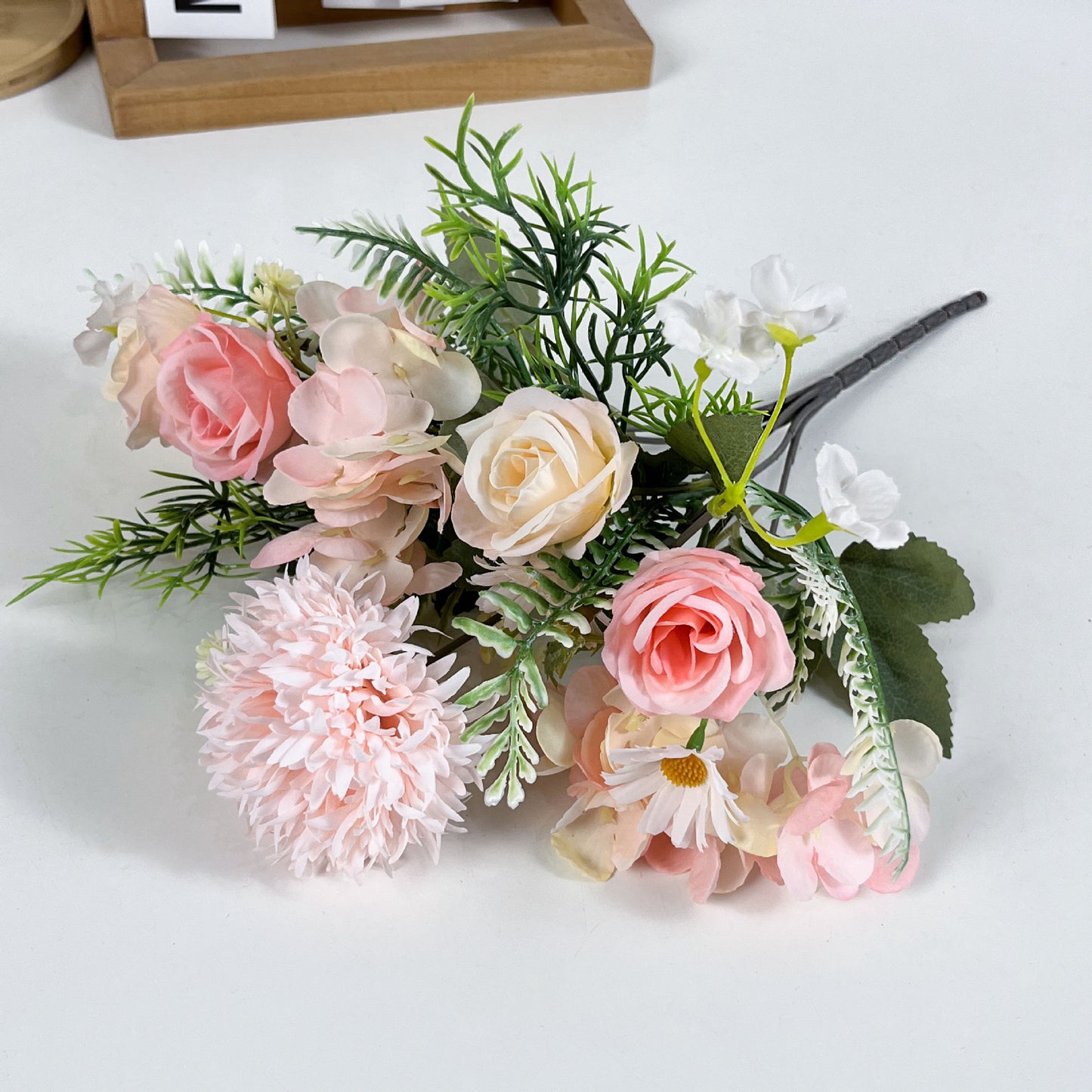 artificial flower bouquet 7-pronged simulated flower Peony bouquet Plastic flower, daisy flower Silk flower Dried flower Home decoration