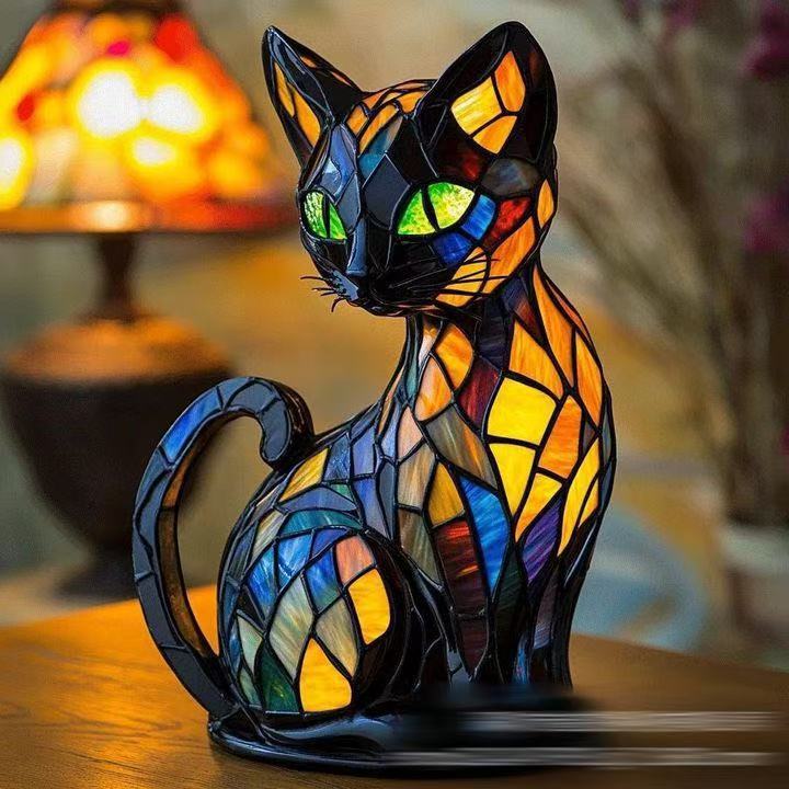 2026 new dog series resin ornament LED night light art animal statue creative home desktop decoration