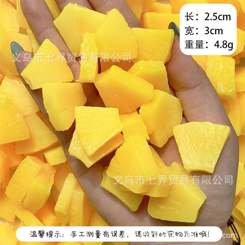 Simulation tpr fruit accessories simulation blueberry soft glue DIY material edible game cream glue accessories strawberry pineapple macaque
