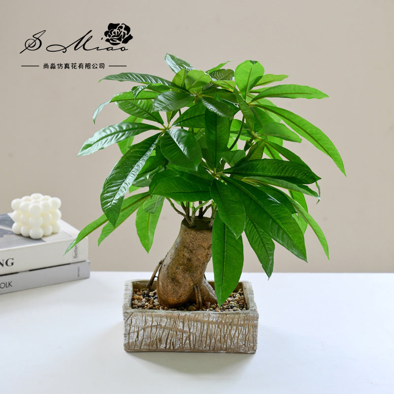 Fake flower fortune tree green plant bonsai artificial plant directly from the manufacturer simulation flower creative home ornament simulation potted plant