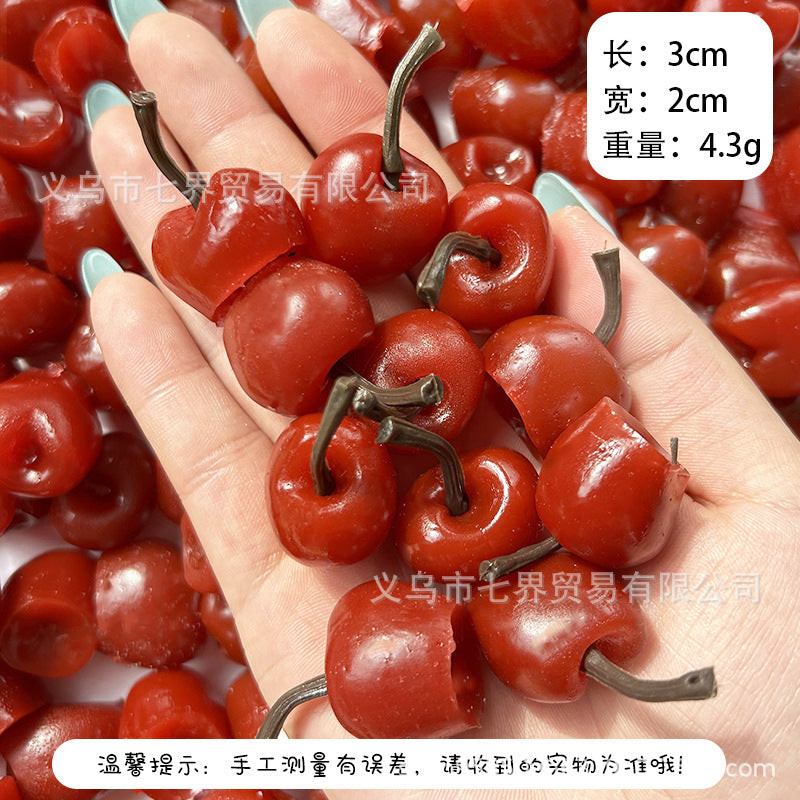 Simulation tpr fruit accessories simulation blueberry soft glue DIY material edible game cream glue accessories strawberry pineapple macaque