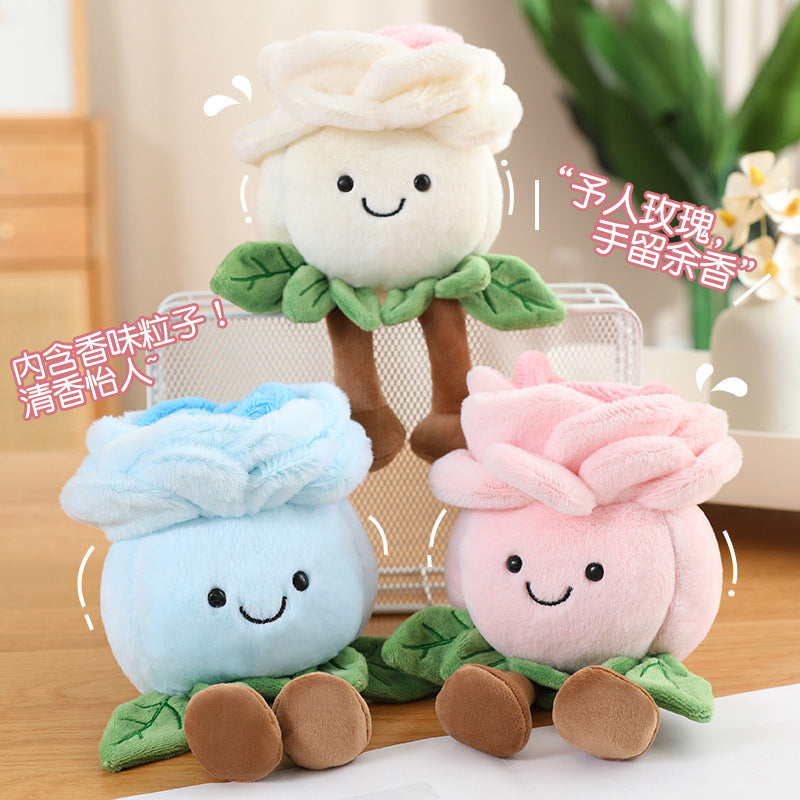 Cross-border simulation plant fun potted plant table with doll plush toy children's doll indoor ornament decoration mini