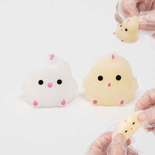 Pethomli 10 Pack Mini Squishy Chicken Squishies Toy, Cute Chicken Squeeze Sensory Toys, Furry Squishy Animal Relief Stress Ball with PVC Packaging Gifts Fidget Novelty Toy for Kids Adults Yellow