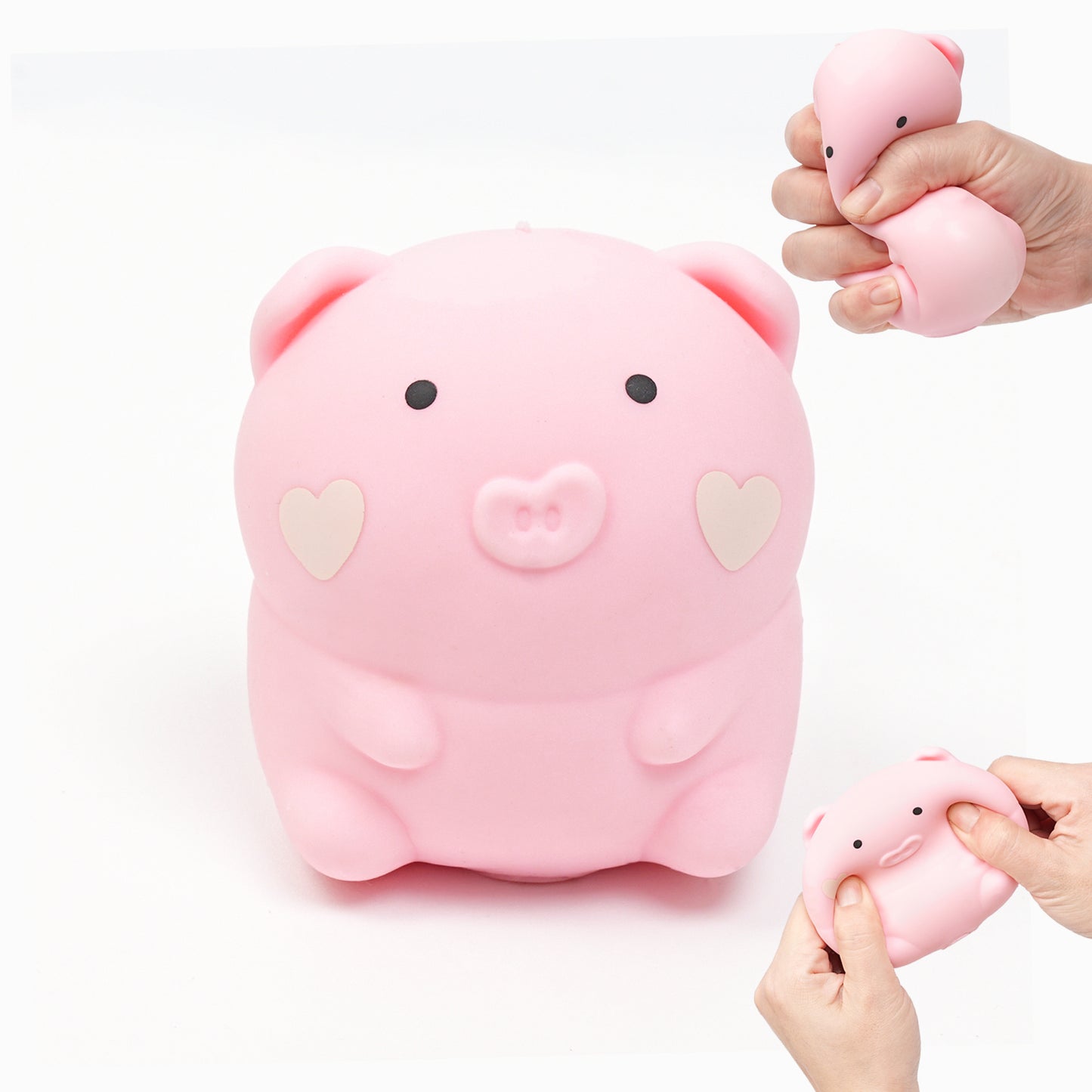 Pethomli Jumbo Pig Squishies Toys, Stress Relief Piggy Toy Stretchy Animal Ball Squeeze Toys, Large Funny Animal Novelty Toy for Kids Adults